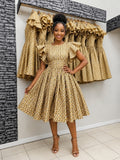 Golden Mosaic Grace Dress