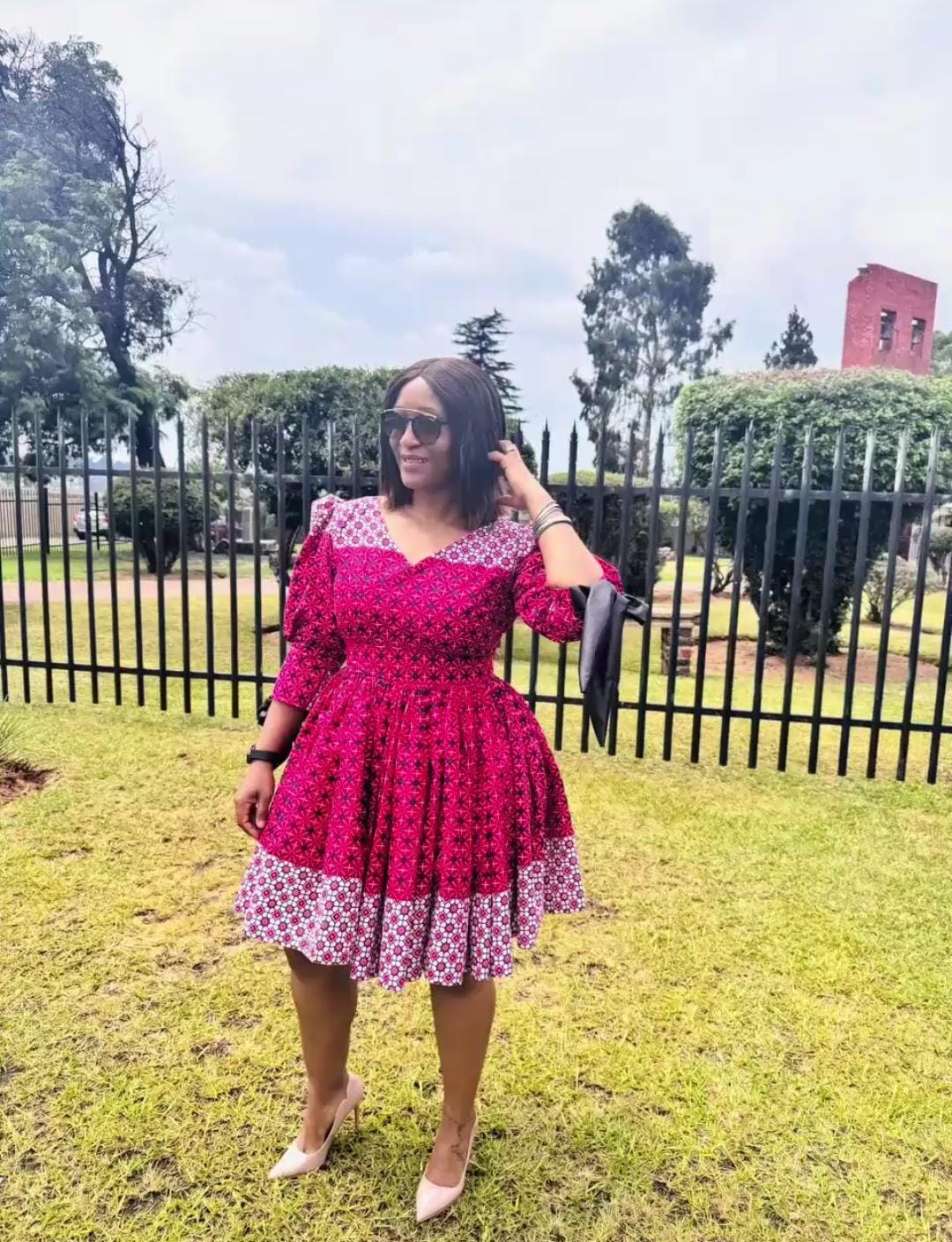 Blush Elegance Ribbon Dress