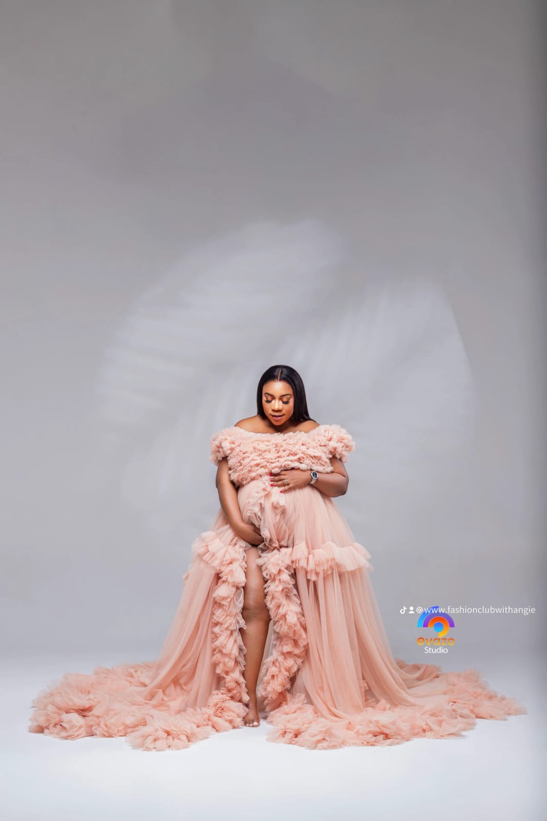 Blossom Grace Maternity Gown