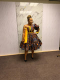 Savanna Gold Asymmetry Dress
