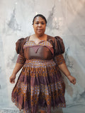 Brown Dashiki Dress