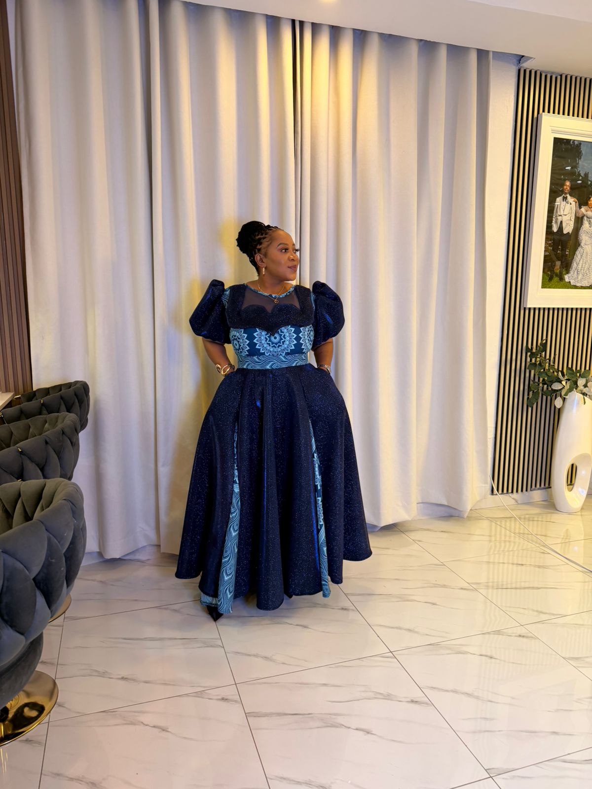 Azure Echo Gown