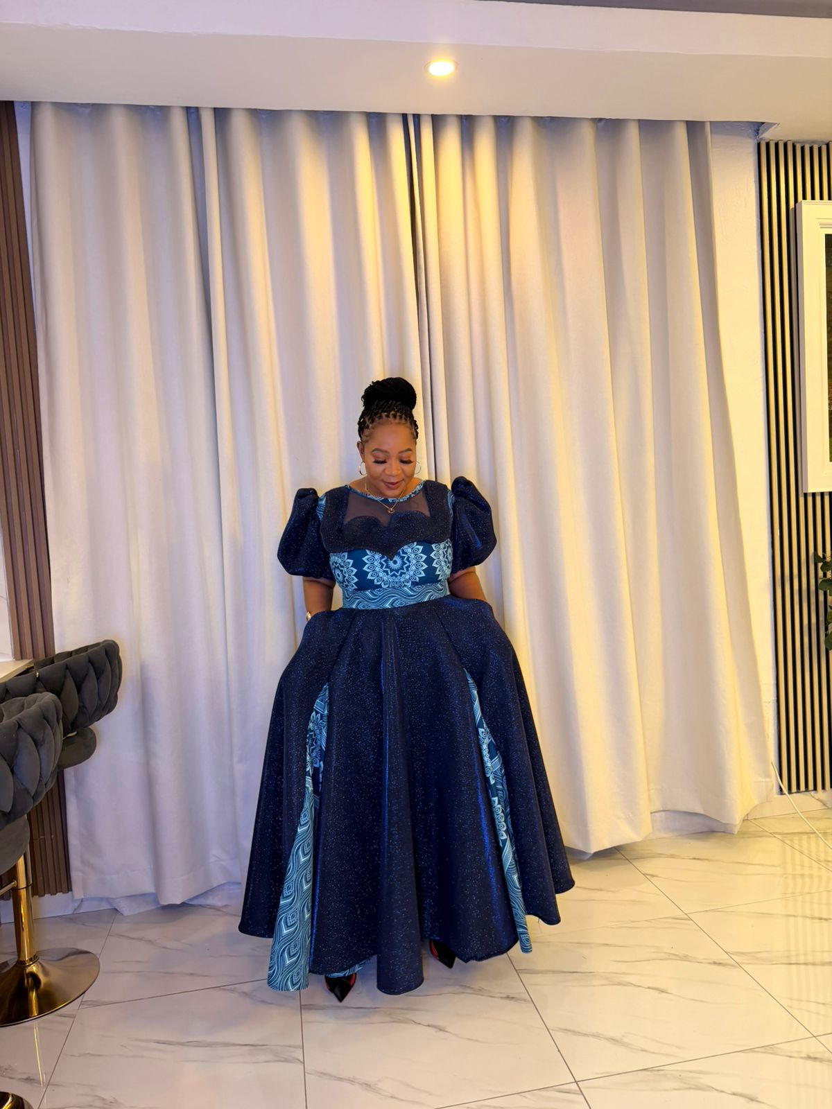 Azure Echo Gown