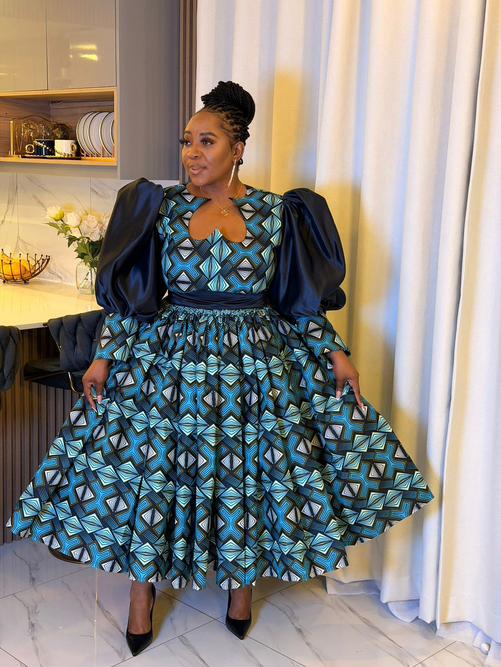 Royal Tide Sweetheart Dress