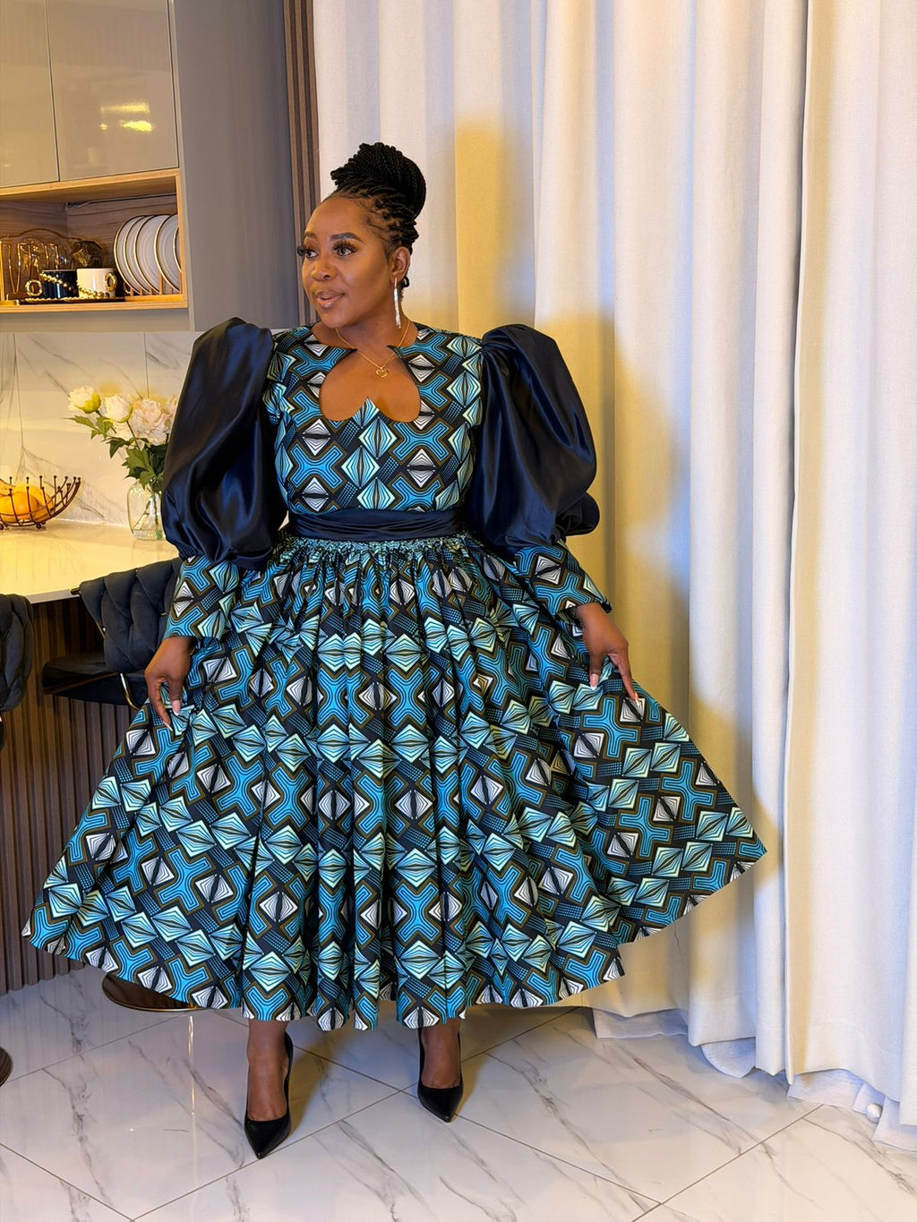 Royal Tide Sweetheart Dress