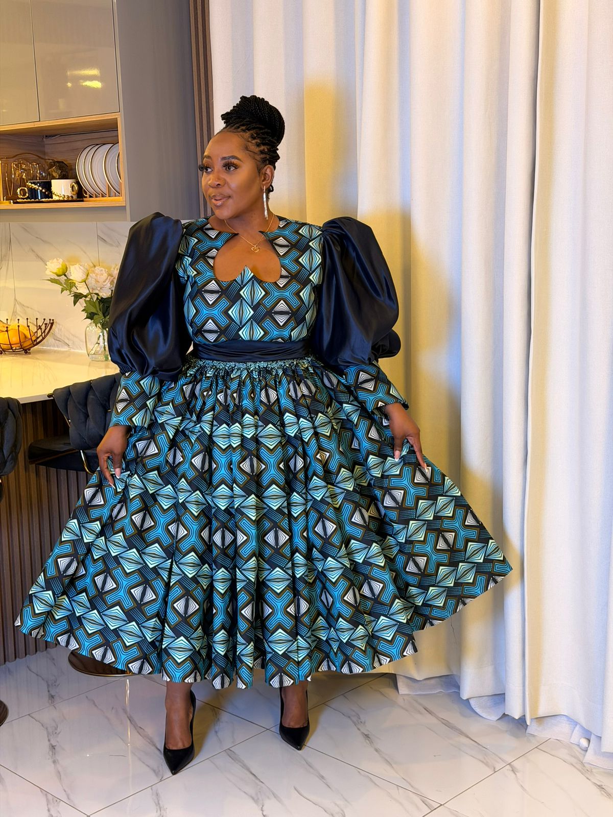Royal Tide Sweetheart Dress