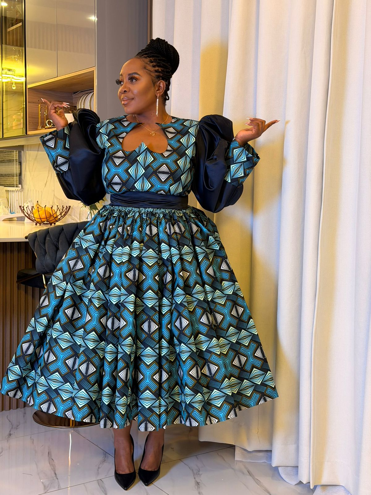 Royal Tide Sweetheart Dress