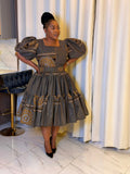 Cocoa Charm Tiered Dress