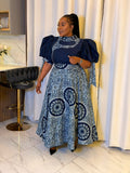 Safari Elegance Maxi Dress
