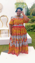 Royal Kente Blossom Dress