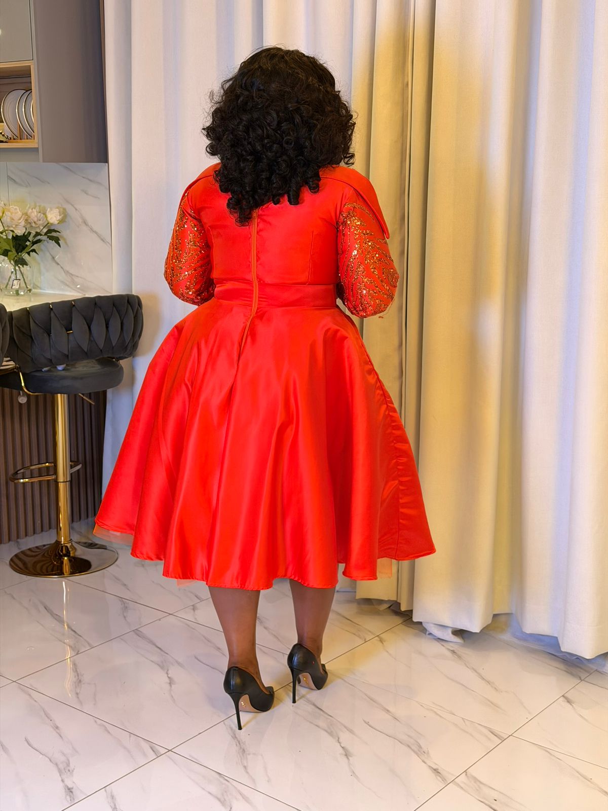 Scarlet Luxe Gown