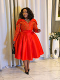 Scarlet Luxe Gown