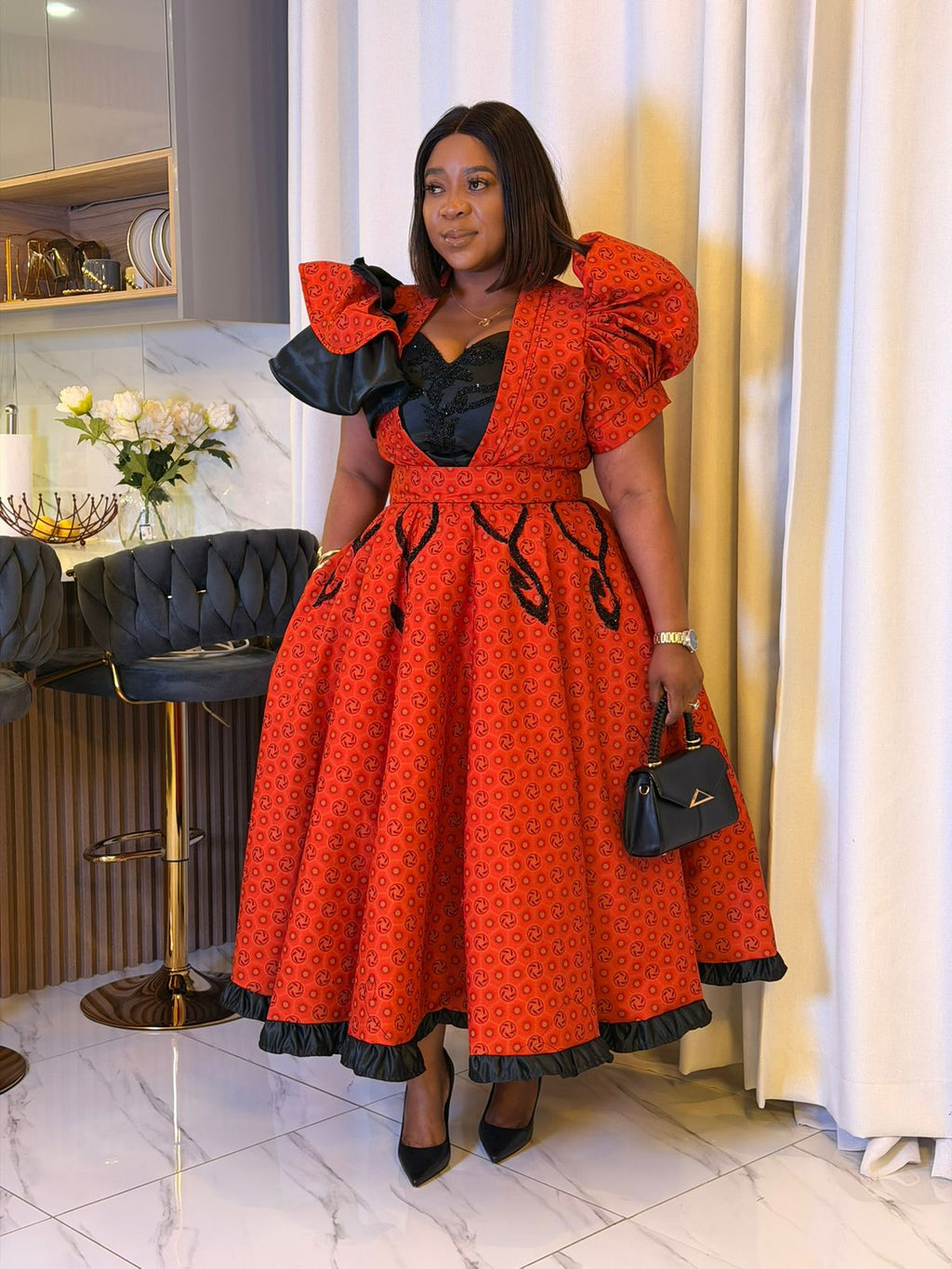 Ember Noir Gown