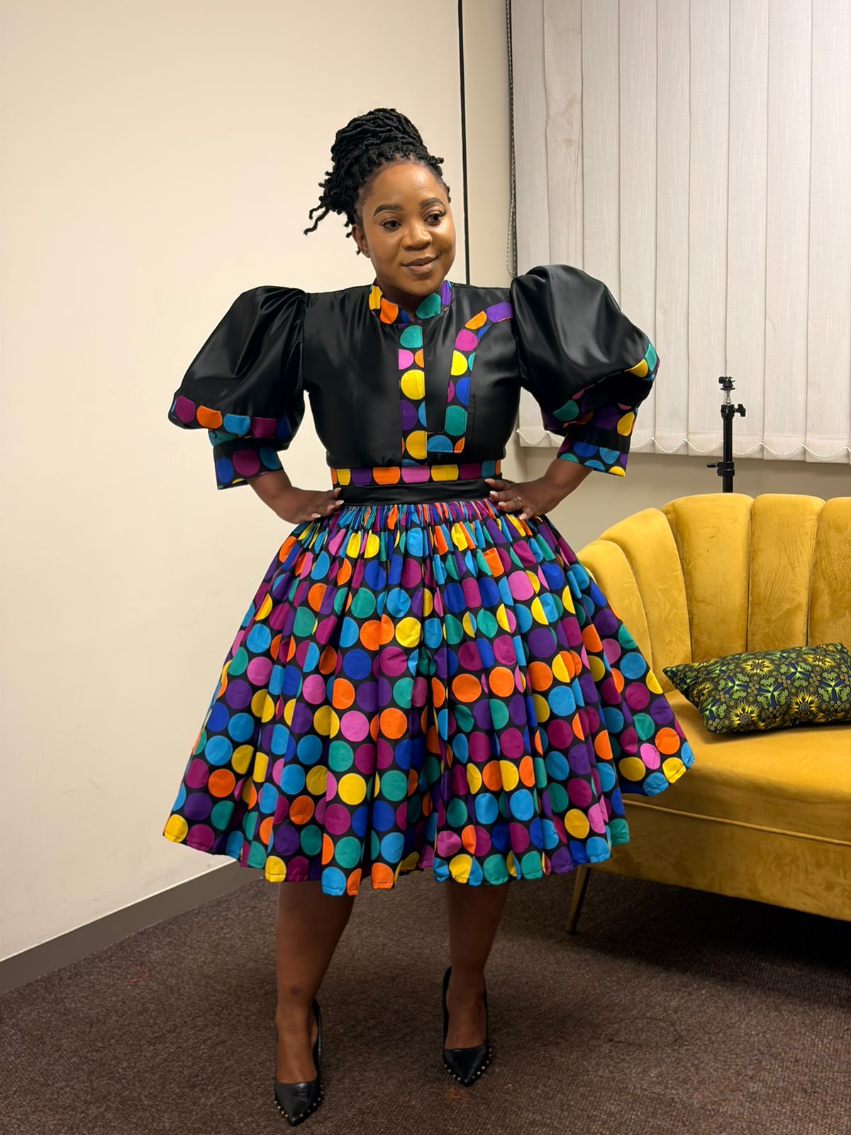 Color Pop Dot  Dress
