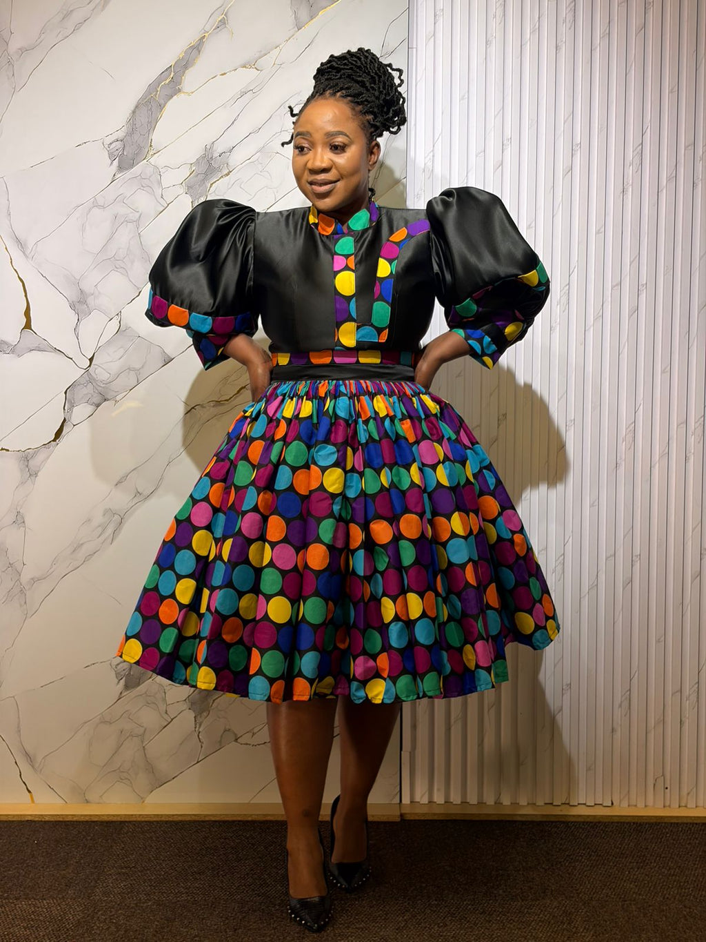 Color Pop Dot  Dress
