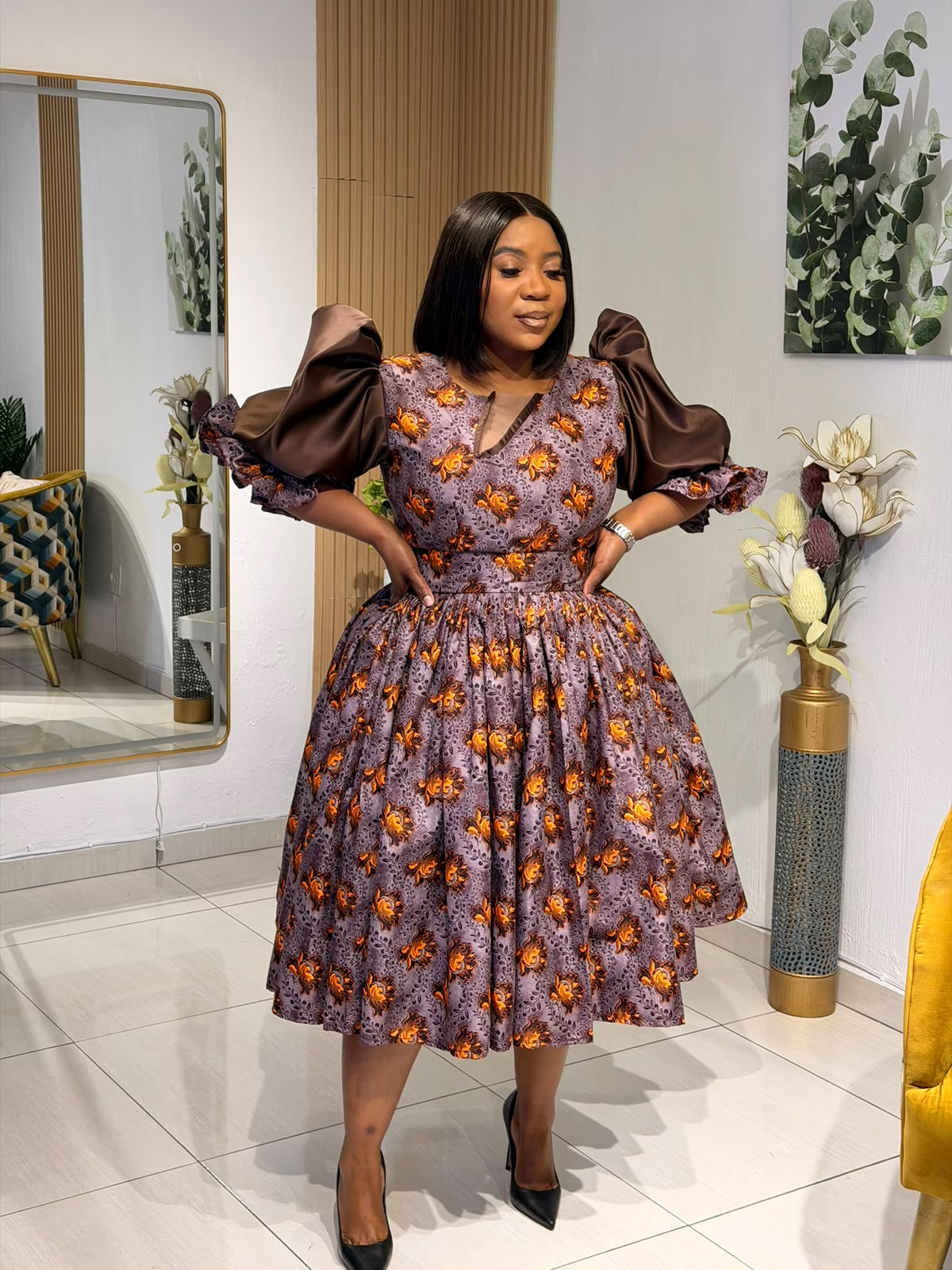 The Mocha Ember Duchess Dress