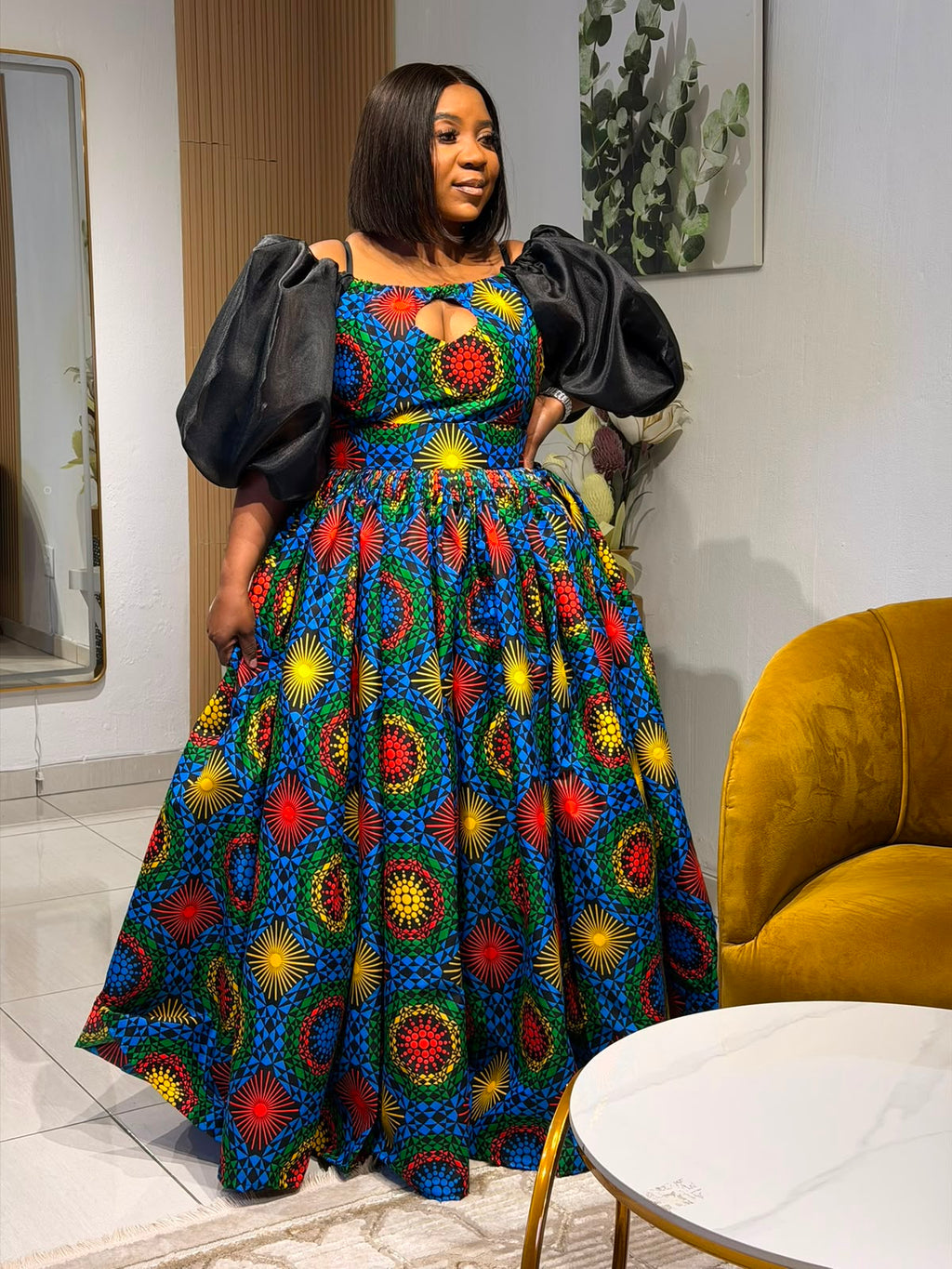 Royal African Radiance Ball Gown