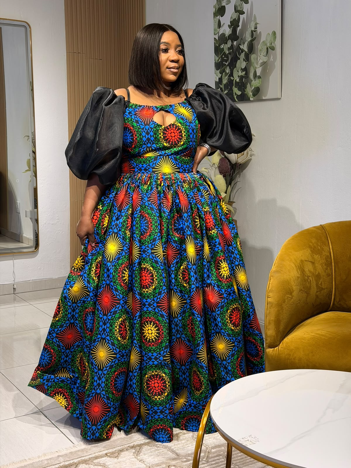 Royal African Radiance Ball Gown