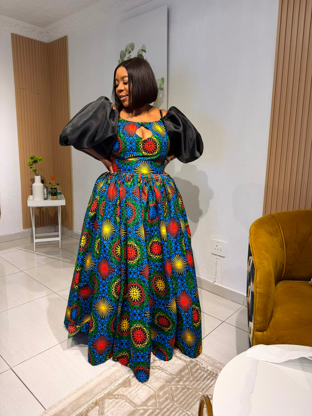 Royal African Radiance Ball Gown