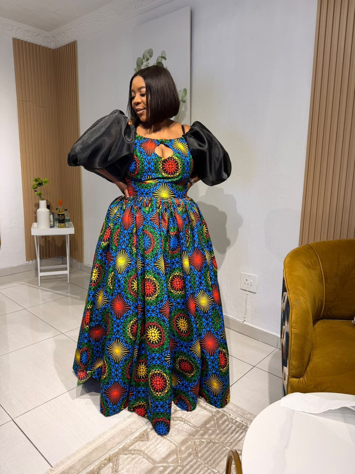 Royal African Radiance Ball Gown