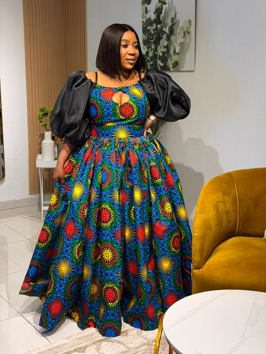 Royal African Radiance Ball Gown