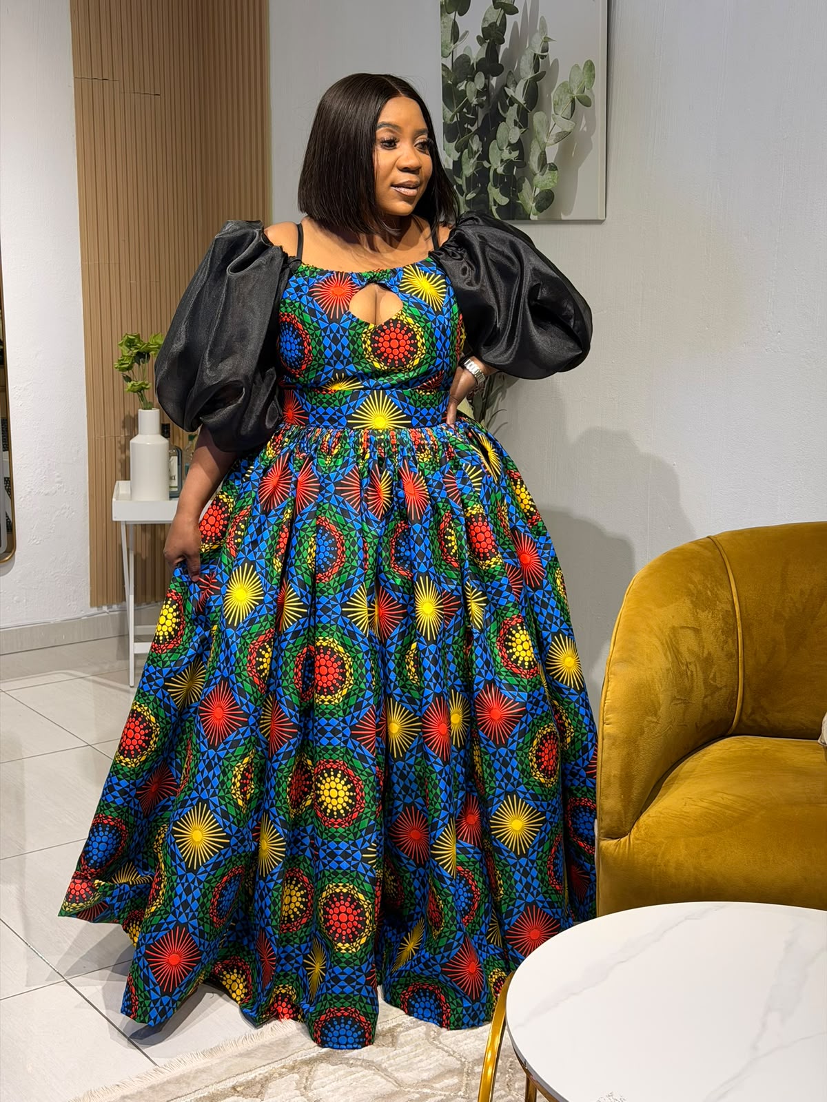 Royal African Radiance Ball Gown