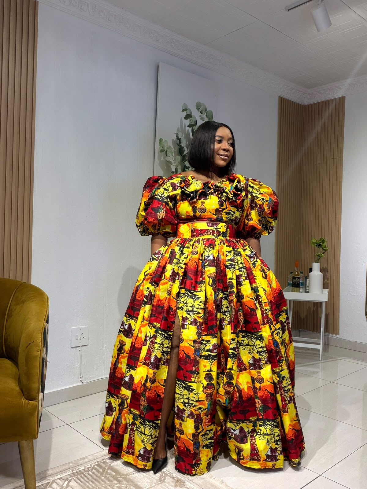 Golden Sunset Heritage Ball Gown