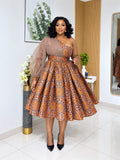 Golden Bloom Dress