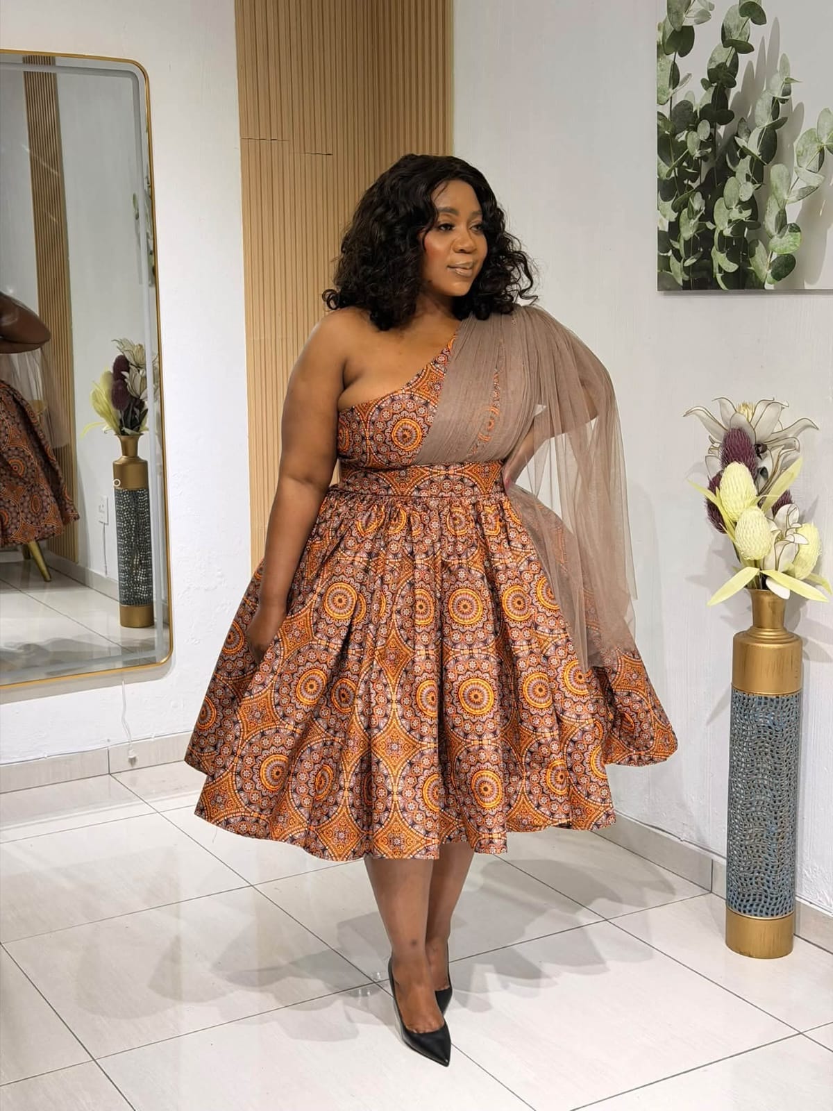 Golden Bloom Dress