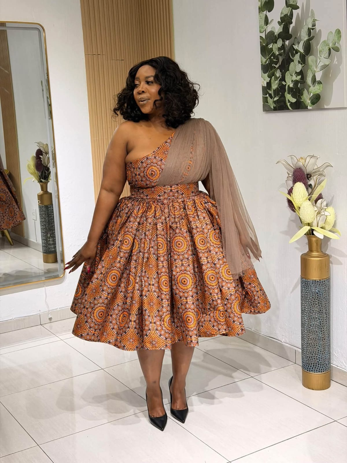 Golden Bloom Dress