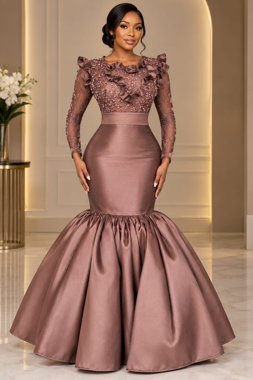 Blush Cocoa Empress Gown