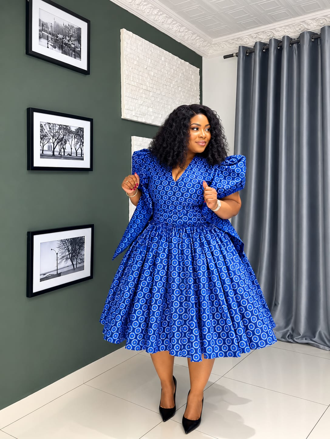 Royal Swirl Dress