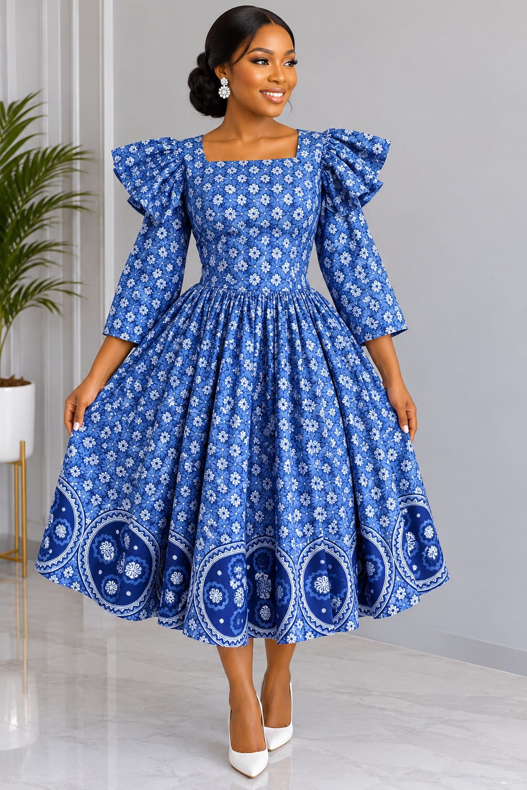 BLUE GARDEN PRINCESS DRES