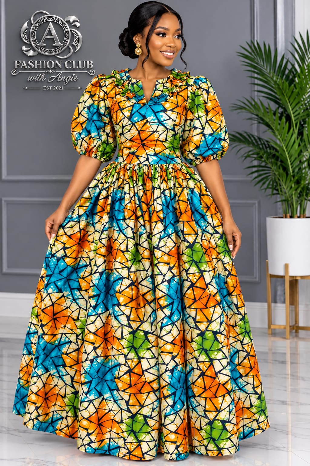 TURQUOISE EMPRESS DRESS