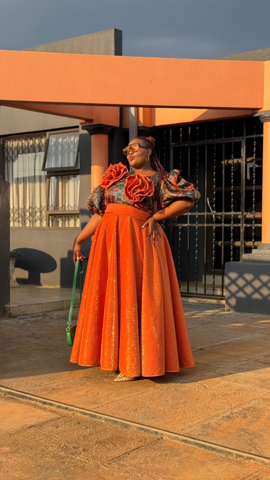 Sunfire Bloom Gown