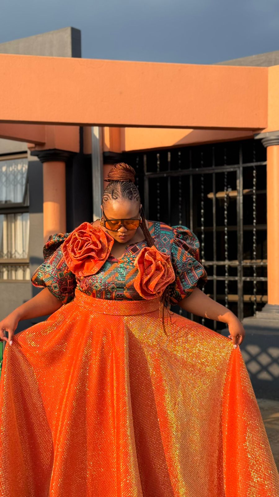 Sunfire Bloom Gown