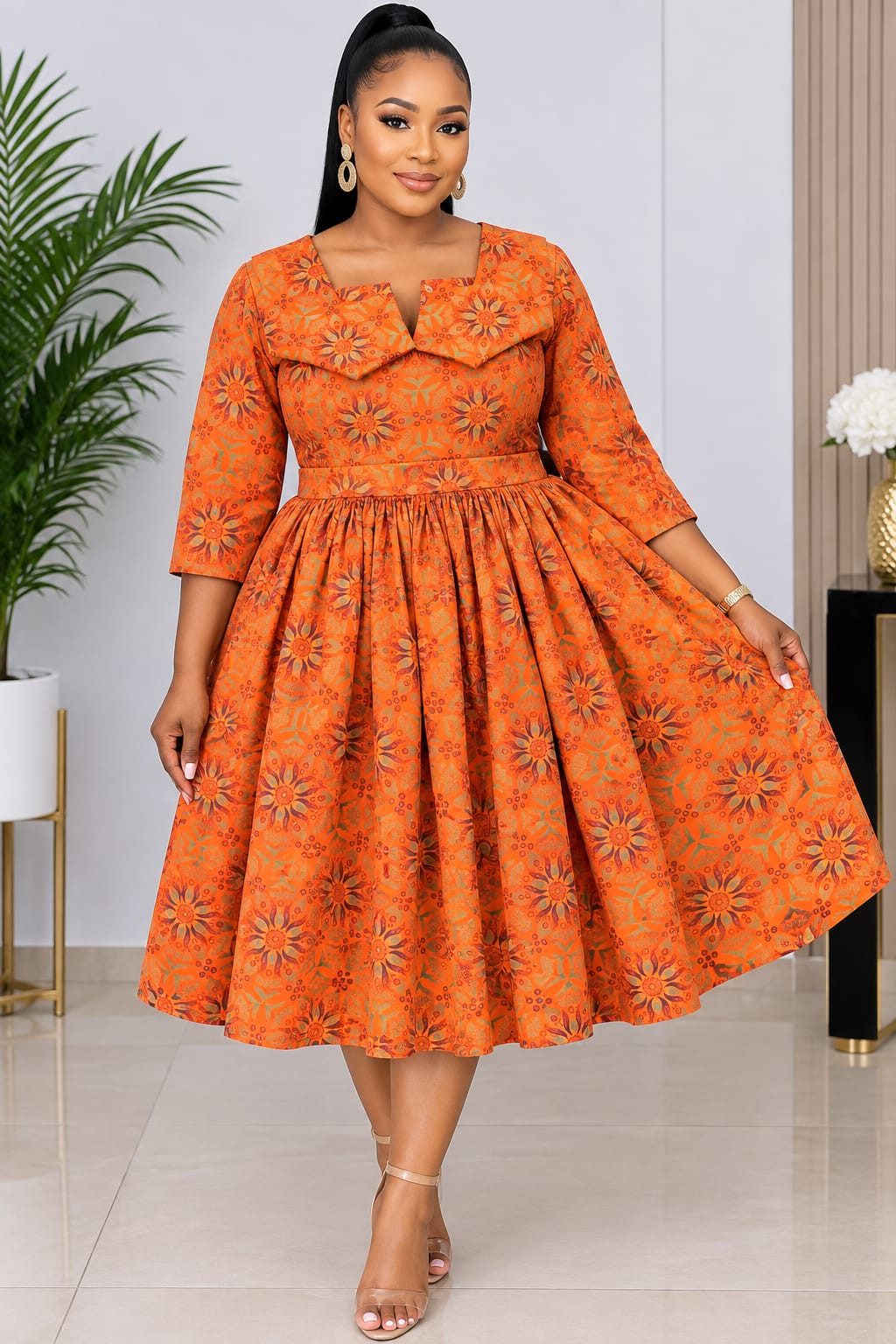 Golden Sunset Heritage Dress
