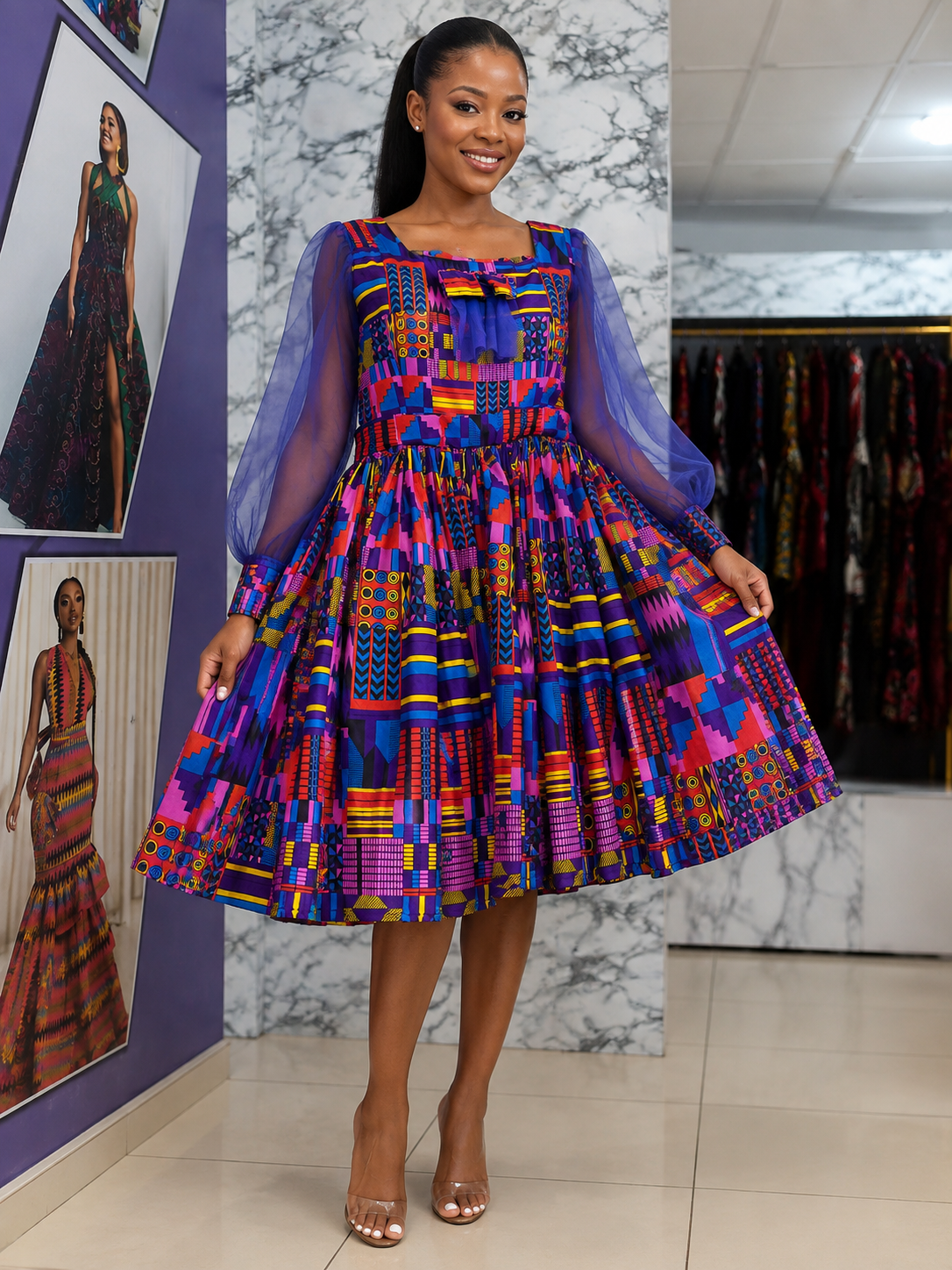 Royal Kente Radiance Dress