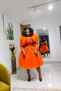 African Sunset Royalty Dress