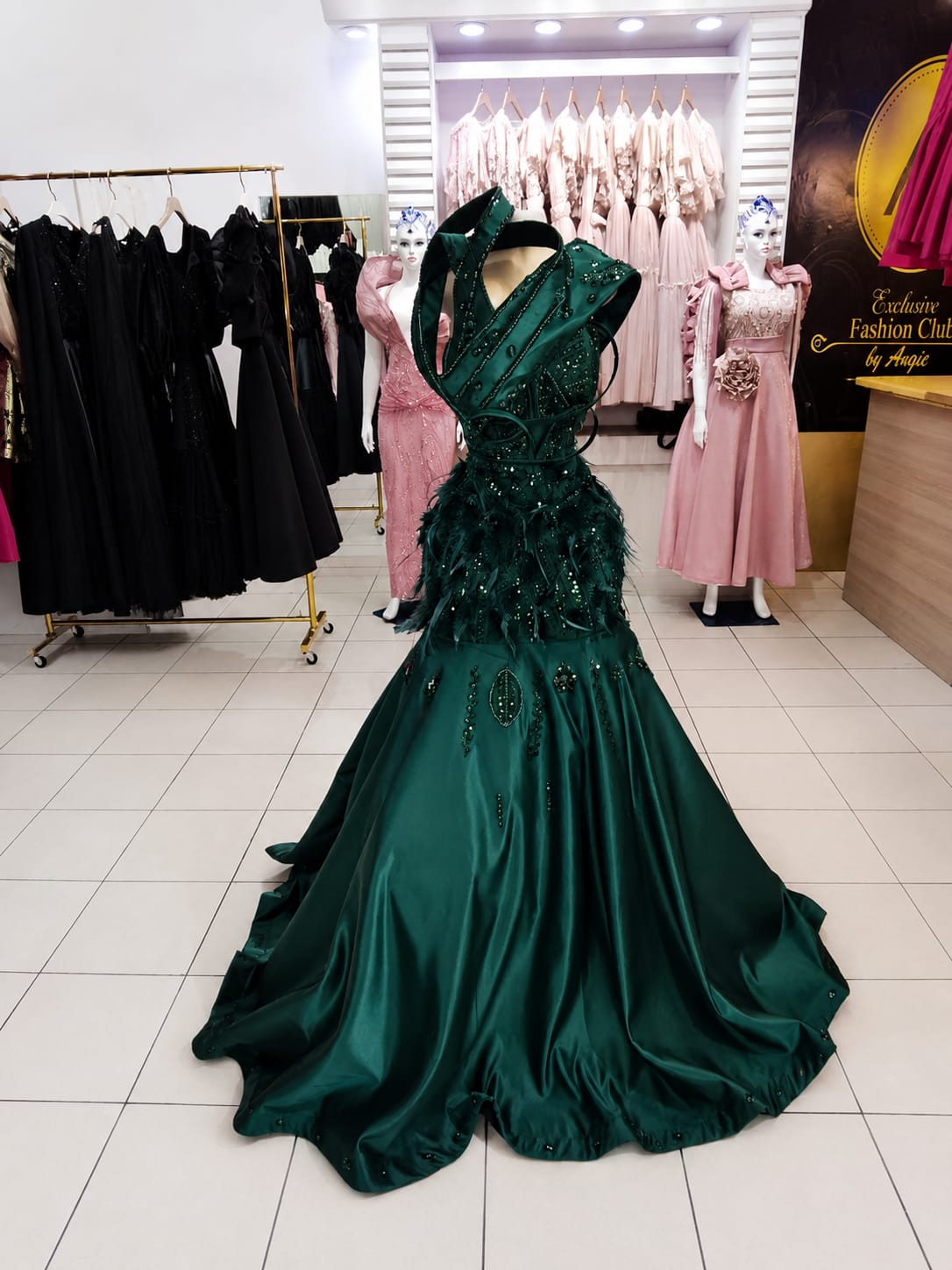 Emerald Royale Couture Gown