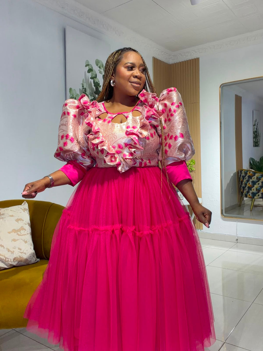 Pink  Blossom Dress