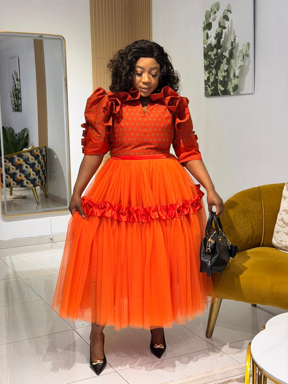 Sunset Royale Tulle Dress