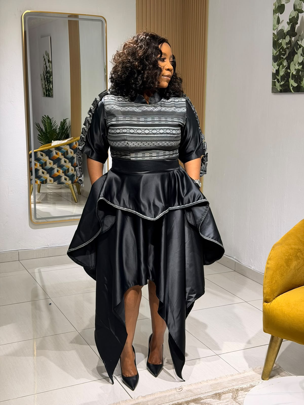 Majesty Cascade Dress