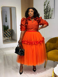 Sunset Royale Tulle Dress